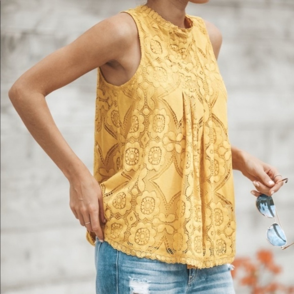 SUNFLOWER Sleeveless Lace Top-LAST☝️ - Picture 3 of 10
